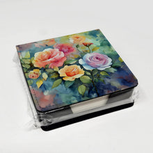 Load image into Gallery viewer, Roses in Watercolor PU Leather Note Paper Holder