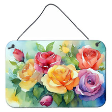 Load image into Gallery viewer, Roses in Watercolor Wall or Door Hanging Prints