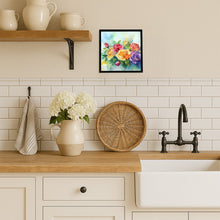 Load image into Gallery viewer, Roses in Watercolor Framed Metal Print