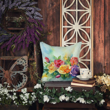 Load image into Gallery viewer, Roses in Watercolor Throw Pillow