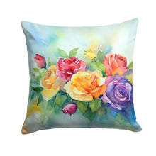 Load image into Gallery viewer, Roses in Watercolor Throw Pillow