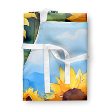 Load image into Gallery viewer, Sunflowers in Watercolor Apron – Artist-Designed Kitchen, BBQ &amp; Craft Apron