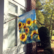 Load image into Gallery viewer, Sunflowers in Watercolor House Flag