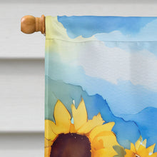 Load image into Gallery viewer, Sunflowers in Watercolor House Flag
