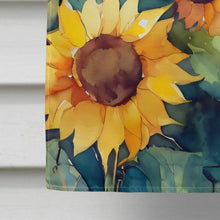 Load image into Gallery viewer, Sunflowers in Watercolor House Flag