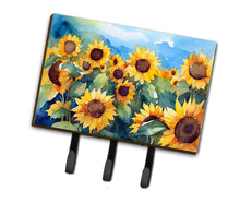 Load image into Gallery viewer, Sunflowers in Watercolor Leash or Key Holder