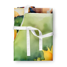 Load image into Gallery viewer, Sunflowers in Watercolor Apron – Artist-Designed Kitchen, BBQ &amp; Craft Apron