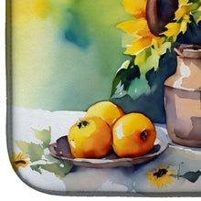 Load image into Gallery viewer, Sunflowers in Watercolor Dish Drying Mat