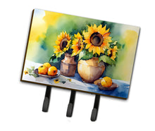 Load image into Gallery viewer, Sunflowers in Watercolor Leash or Key Holder