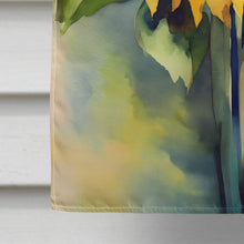 Load image into Gallery viewer, Sunflowers in Watercolor House Flag