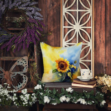 Load image into Gallery viewer, Sunflowers in Watercolor Throw Pillow