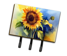 Load image into Gallery viewer, Sunflowers in Watercolor Leash or Key Holder