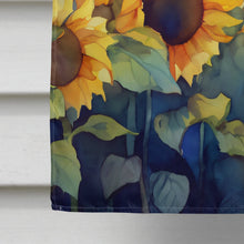 Load image into Gallery viewer, Sunflowers in Watercolor House Flag