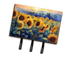 Load image into Gallery viewer, Sunflowers in Watercolor Leash or Key Holder