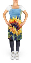 Load image into Gallery viewer, Sunflowers in Watercolor Apron – Artist-Designed Kitchen, BBQ &amp; Craft Apron