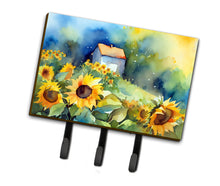 Load image into Gallery viewer, Sunflowers in Watercolor Leash or Key Holder