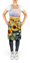 Load image into Gallery viewer, Sunflowers in Watercolor Apron – Artist-Designed Kitchen, BBQ &amp; Craft Apron