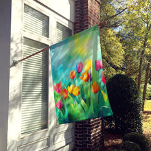 Load image into Gallery viewer, Tulips in Watercolor House Flag