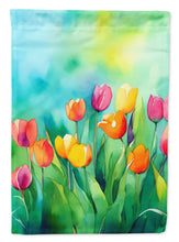 Load image into Gallery viewer, Tulips in Watercolor House Flag