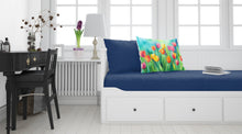 Load image into Gallery viewer, Tulips in Watercolor Fabric Standard Pillowcase – Artistic Decorative Front, White Back