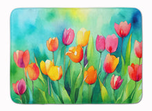 Load image into Gallery viewer, Tulips in Watercolor Memory Foam Kitchen Mat