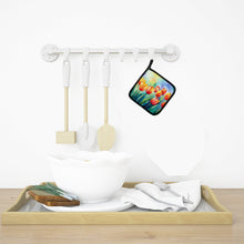 Load image into Gallery viewer, Tulips in Watercolor Pot Holders - Set of 2 Decorative Kitchen Helpers | Made in the USA