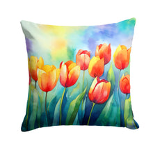 Load image into Gallery viewer, Tulips in Watercolor Throw Pillow