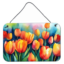 Load image into Gallery viewer, Tulips in Watercolor Wall or Door Hanging Prints