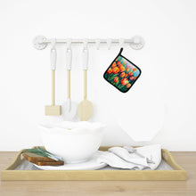 Load image into Gallery viewer, Tulips in Watercolor Pot Holders - Set of 2 Decorative Kitchen Helpers | Made in the USA