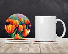Load image into Gallery viewer, Tulips in Watercolor Large Sandstone Coasters Pack of 4