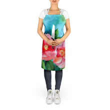 Load image into Gallery viewer, Alabama Camellia in Watercolor Apron – Artist-Designed Kitchen, BBQ &amp; Craft Apron
