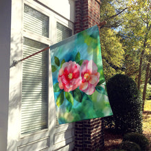 Load image into Gallery viewer, Alabama Camellia in Watercolor House Flag