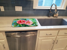 Load image into Gallery viewer, Alabama Camellia in Watercolor Dish Drying Mat