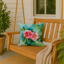 Load image into Gallery viewer, Alabama Camellia in Watercolor Throw Pillow