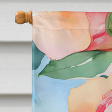 Load image into Gallery viewer, Alabama Camellia in Watercolor House Flag