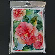 Load image into Gallery viewer, Alabama Camellia in Watercolor Greeting Cards -  Blank Note Cards – 8-Pack of Artist-Designed Cards with Envelopes