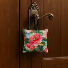 Load image into Gallery viewer, Alabama Camellia in Watercolor Hanging Square Fabric Ornament 3.5 × 3.5