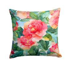 Load image into Gallery viewer, Alabama Camellia in Watercolor Throw Pillow
