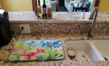 Load image into Gallery viewer, Alaska Forget-me-nots in Watercolor Dish Drying Mat
