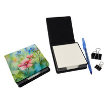 Load image into Gallery viewer, Alaska Forget-me-nots in Watercolor PU Leather Note Paper Holder