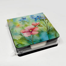 Load image into Gallery viewer, Alaska Forget-me-nots in Watercolor PU Leather Note Paper Holder