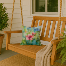 Load image into Gallery viewer, Alaska Forget-me-nots in Watercolor Throw Pillow