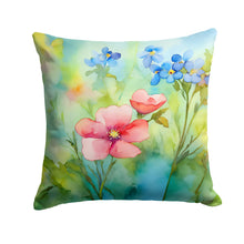 Load image into Gallery viewer, Alaska Forget-me-nots in Watercolor Throw Pillow