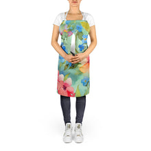 Load image into Gallery viewer, Alaska Forget-me-nots in Watercolor Apron – Artist-Designed Kitchen, BBQ &amp; Craft Apron