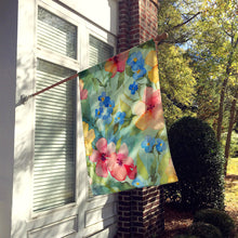Load image into Gallery viewer, Alaska Forget-me-nots in Watercolor House Flag