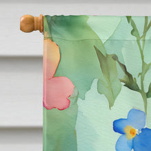 Load image into Gallery viewer, Alaska Forget-me-nots in Watercolor House Flag