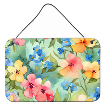 Load image into Gallery viewer, Alaska Forget-me-nots in Watercolor Wall or Door Hanging Prints