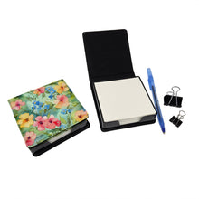 Load image into Gallery viewer, Alaska Forget-me-nots in Watercolor PU Leather Note Paper Holder
