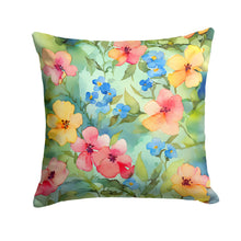 Load image into Gallery viewer, Alaska Forget-me-nots in Watercolor Throw Pillow