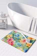 Load image into Gallery viewer, Alaska Forget-me-nots in Watercolor Memory Foam Kitchen Mat